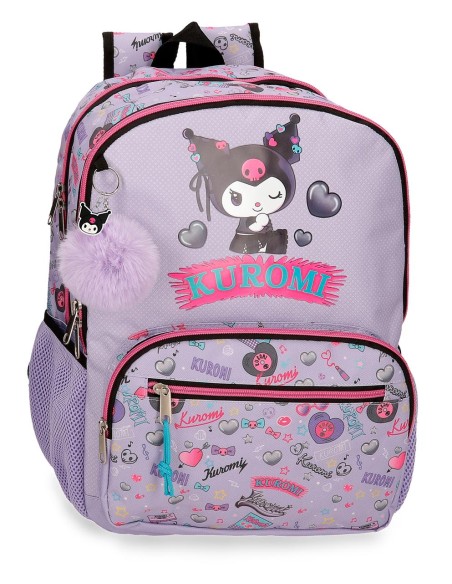 MOCHILA ADAP. 44CM 2C. KUROMI RETROPOP